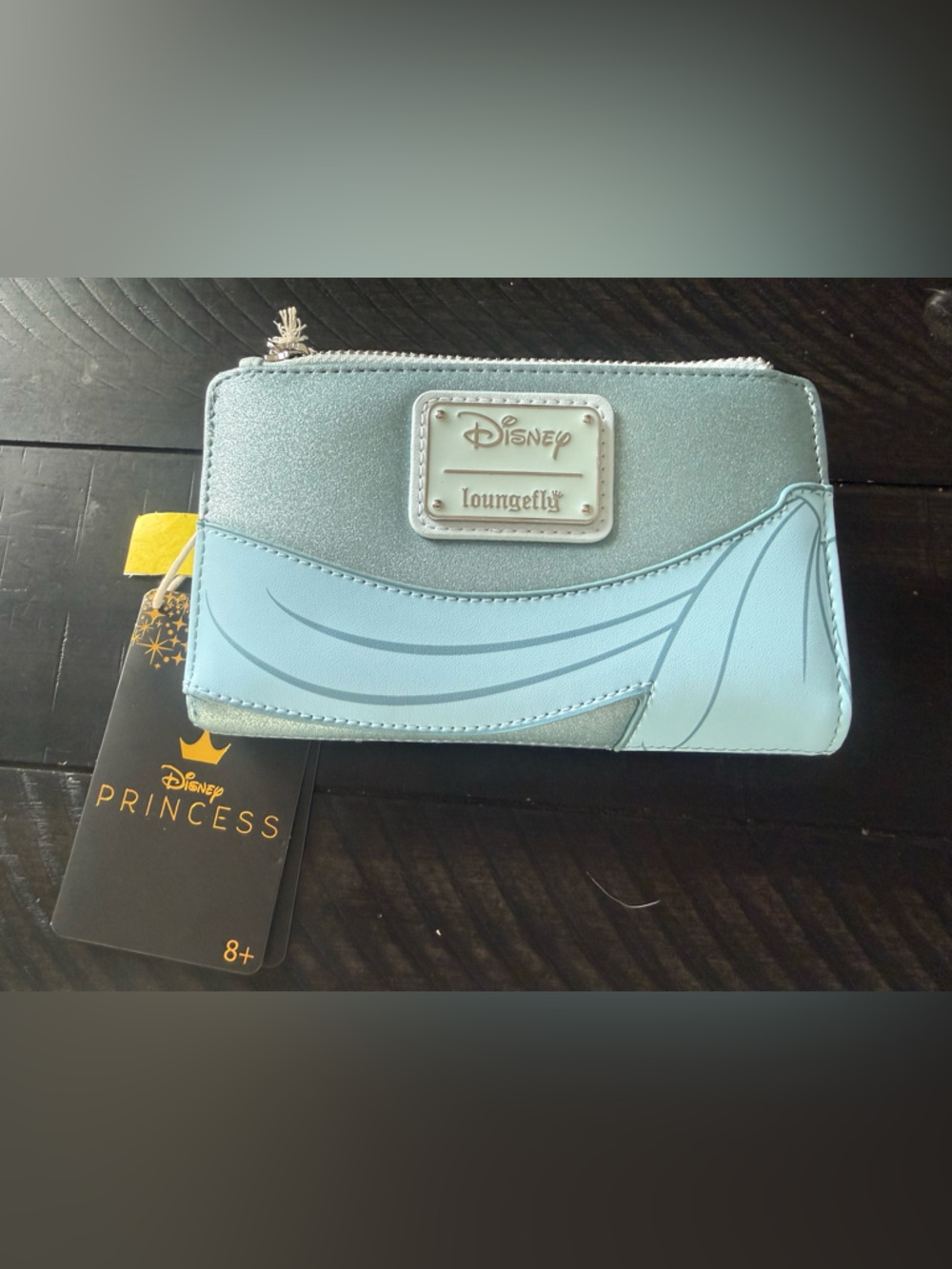 Loungefly Disney Princess Light Blue & Silver Wallet
